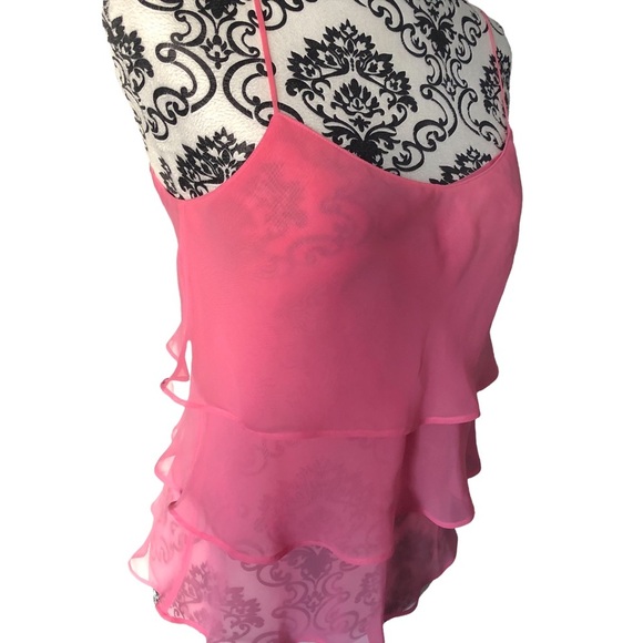 La Senza Pink Tier Sheer Lingerie Top - Picture 7 of 8